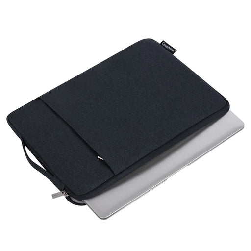 CANVASARTISAN L25-89 Business Style Portable Carry Case for 14 inch Laptops Anti-Scratch Notebook Sleeve Bag with Handle Strap - Navy Blue - 2