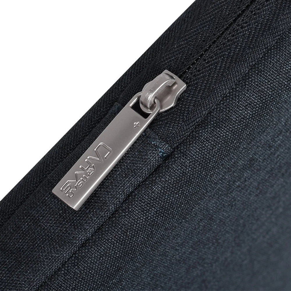 CANVASARTISAN L25-89 Business Style Portable Carry Case for 14 inch Laptops Anti-Scratch Notebook Sleeve Bag with Handle Strap - Navy Blue - 5