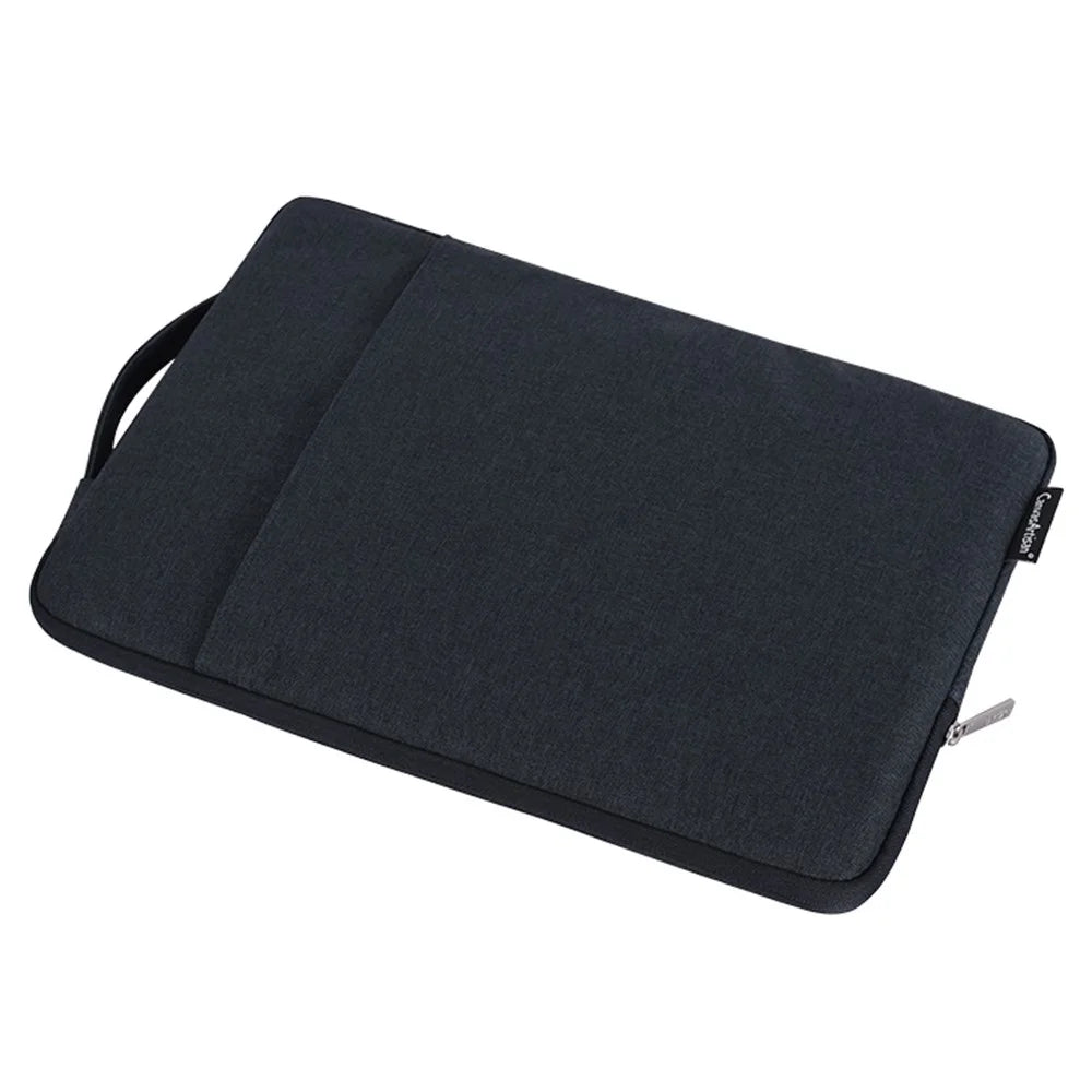 CANVASARTISAN L25-89 Business Style Shockproof Carry Case for 11 inch Laptops Scratch Resistant Notebook Sleeve Bag with Handle Strap - Navy Blue - 4