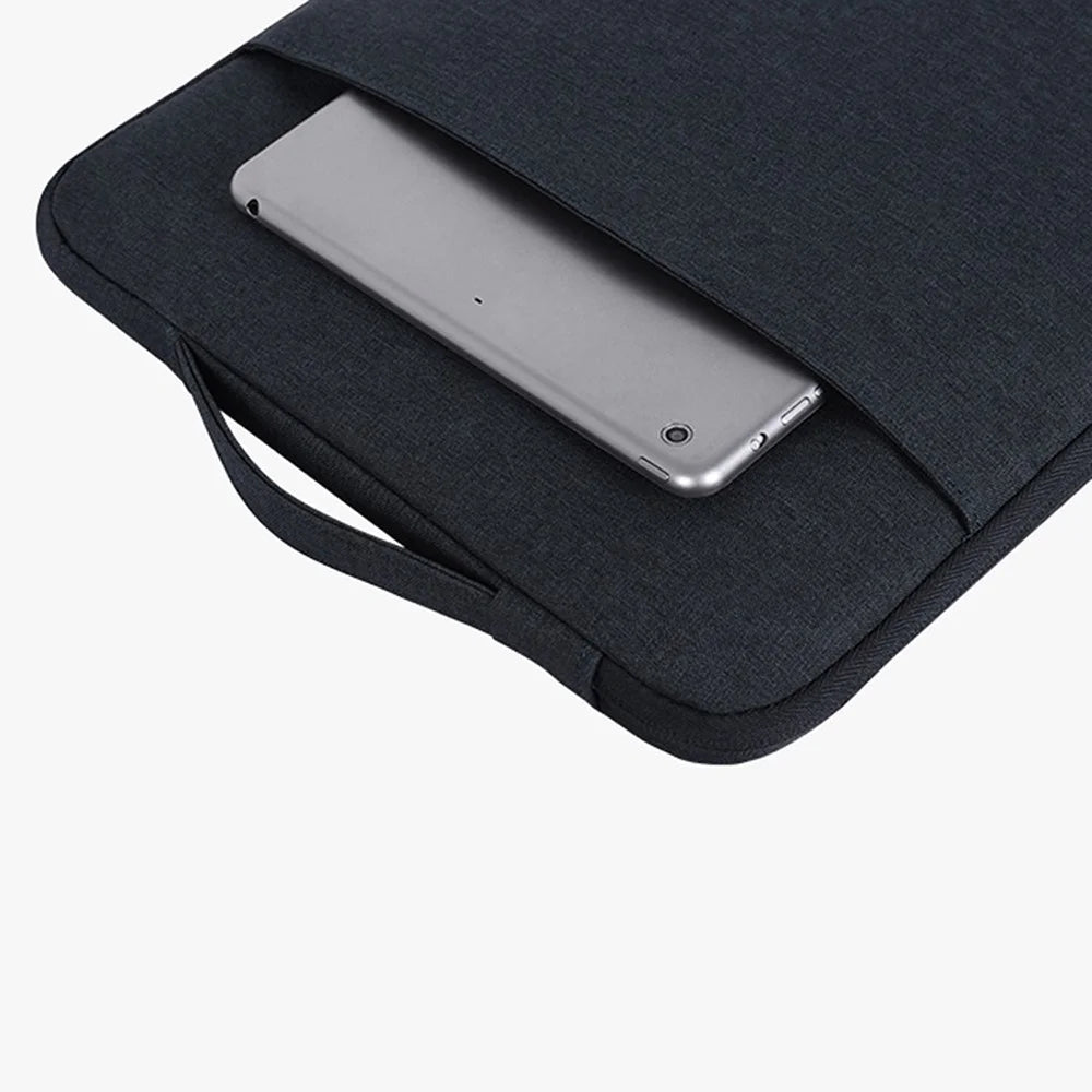 CANVASARTISAN L25-89 Business Style Shockproof Carry Case for 11 inch Laptops Scratch Resistant Notebook Sleeve Bag with Handle Strap - Navy Blue - 7