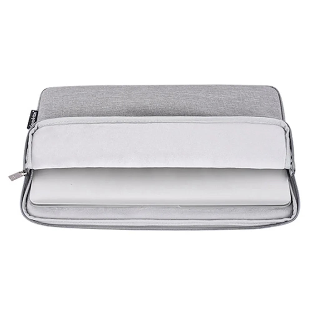 CANVASARTISAN L25-53 Business Style Anti-Scratch Carry Case for 14 inch Laptops Sleeve Bag Shockproof Notebook Protector - Light Grey - 4