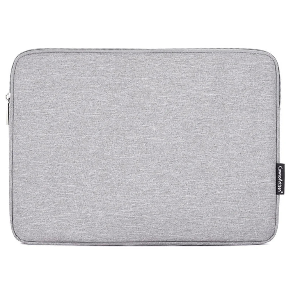 CANVASARTISAN L25-53 Anti-Scratch Sleeve Bag for 15 inch Laptops Carry Case Shockproof Notebook Zippered Storage Bag - Light Grey - 1