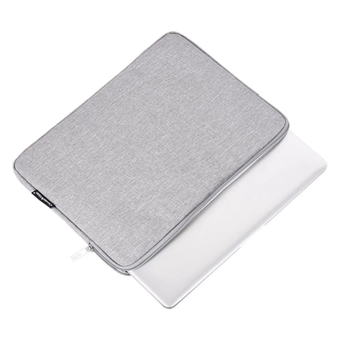 CANVASARTISAN L25-53 Anti-Scratch Sleeve Bag for 15 inch Laptops Carry Case Shockproof Notebook Zippered Storage Bag - Light Grey - 2