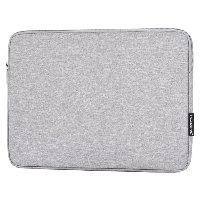 CANVASARTISAN L25-53 Anti-Scratch Sleeve Bag for 15 inch Laptops Carry Case Shockproof Notebook Zippered Storage Bag - Light Grey - 3