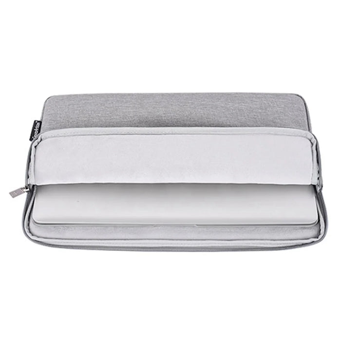 CANVASARTISAN L25-53 Anti-Scratch Sleeve Bag for 15 inch Laptops Carry Case Shockproof Notebook Zippered Storage Bag - Light Grey - 4