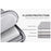 CANVASARTISAN L25-53 Anti-Scratch Sleeve Bag for 15 inch Laptops Carry Case Shockproof Notebook Zippered Storage Bag - Light Grey - 5