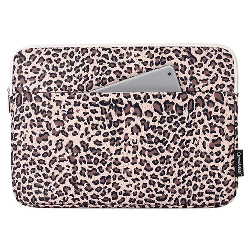 CANVASARTISAN H31-11 Shockproof Portable Carry Case for 11-inch Laptops Scratch Resistant Storage Bag Leopard Printed Waterproof Sleeve Bag - Yellow - 1