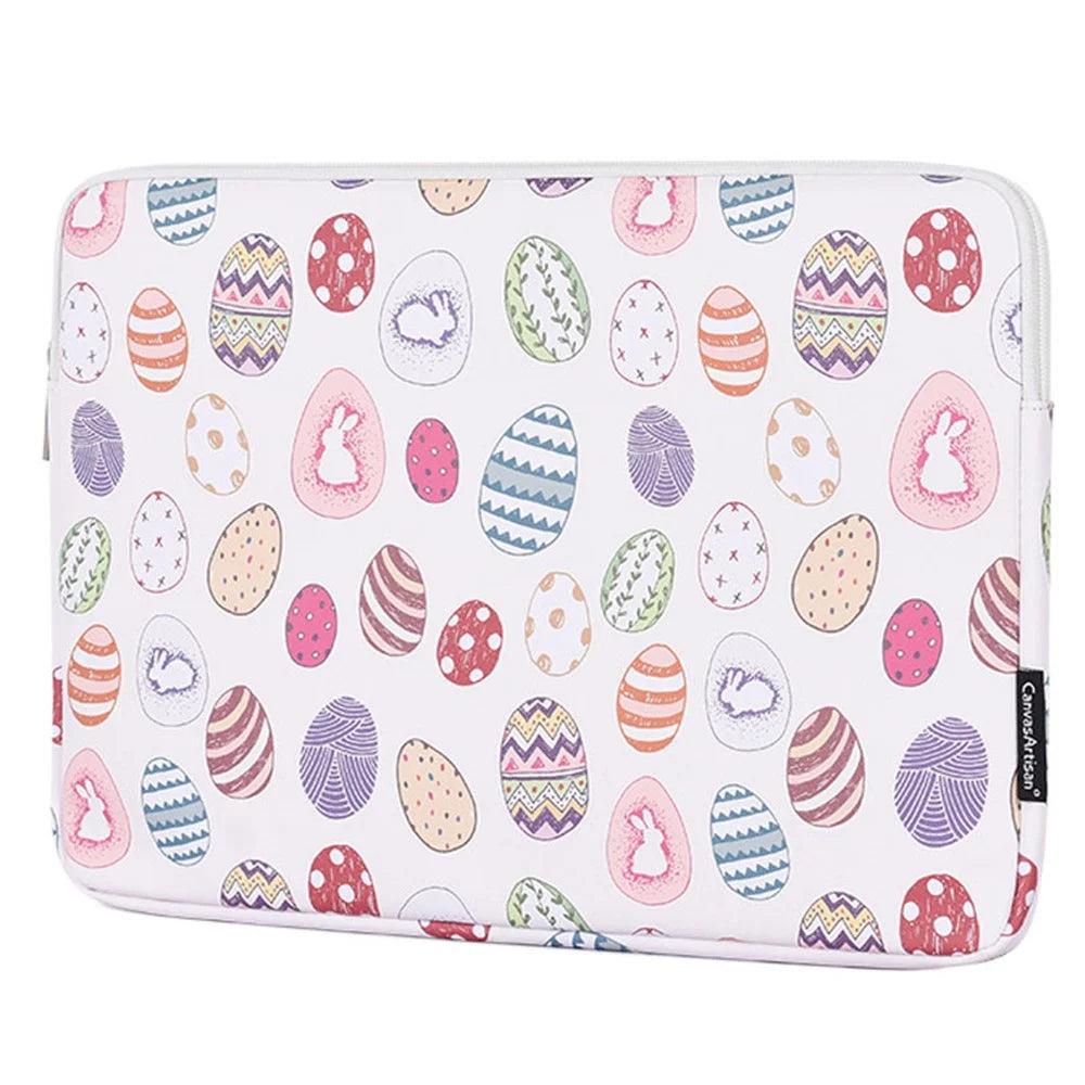 CANVASARTISAN G52-01 Waterproof PU Leather + Soft Lining Patterned Laptop Protective Sleeve Bag for 11-inch Notebook - 1