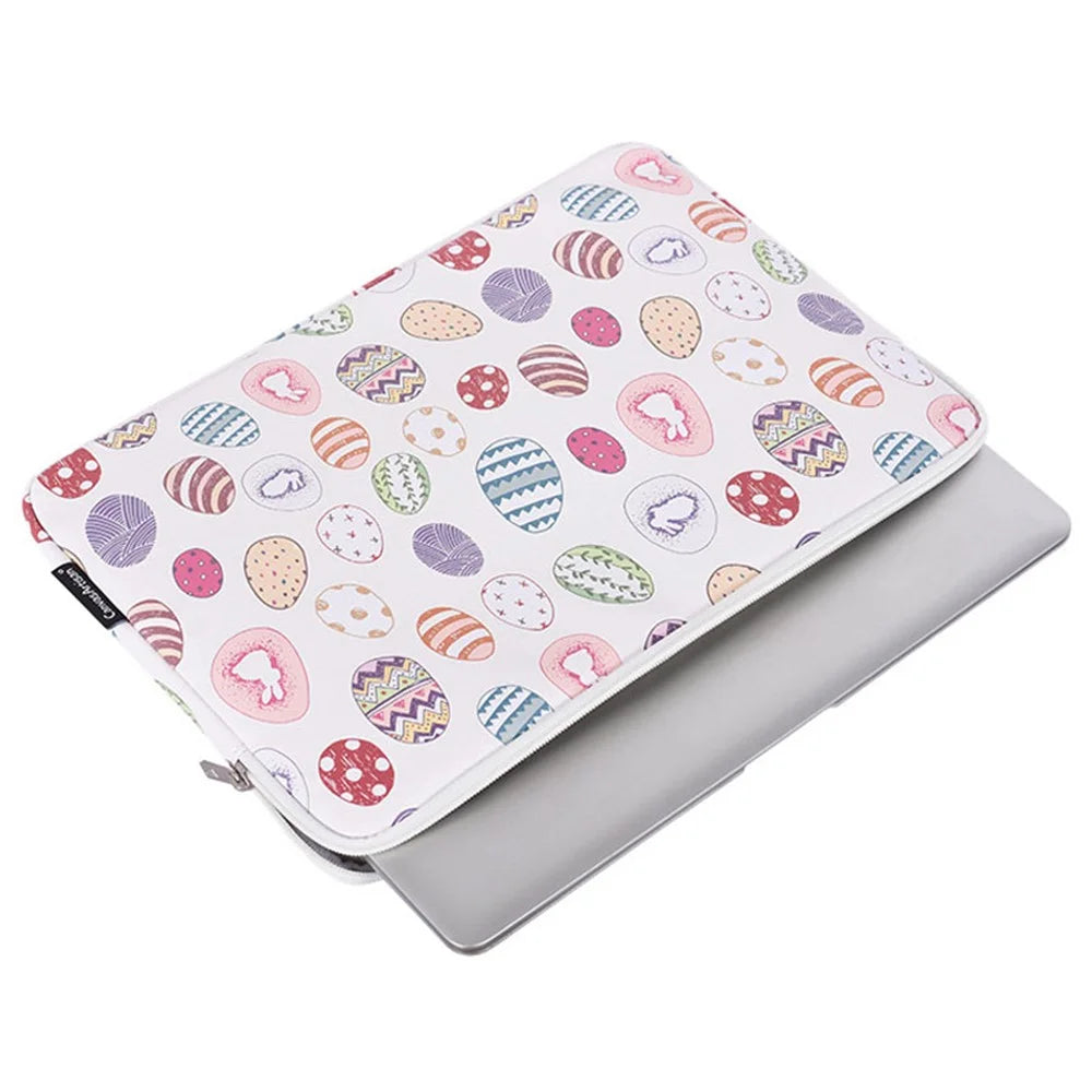 CANVASARTISAN G52-01 Waterproof PU Leather + Soft Lining Patterned Laptop Protective Sleeve Bag for 11-inch Notebook - 6