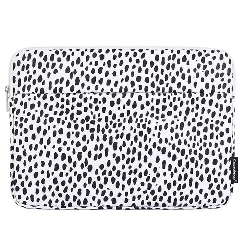 CANVASARTISAN H36-11 Cow Grain Patterned Polyester + Soft Lining Laptop Protective Sleeve Bag with Outer Slot for 14-inch Notebook - 1