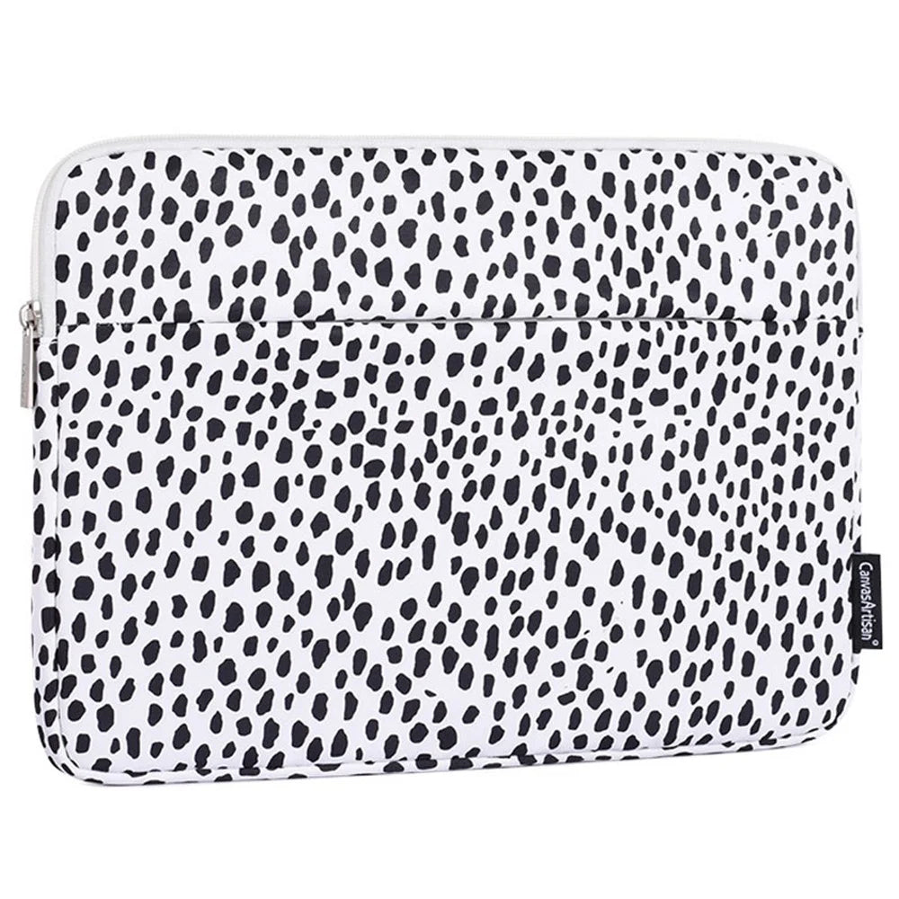CANVASARTISAN H36-11 Cow Grain Patterned Polyester + Soft Lining Laptop Protective Sleeve Bag with Outer Slot for 14-inch Notebook - 2