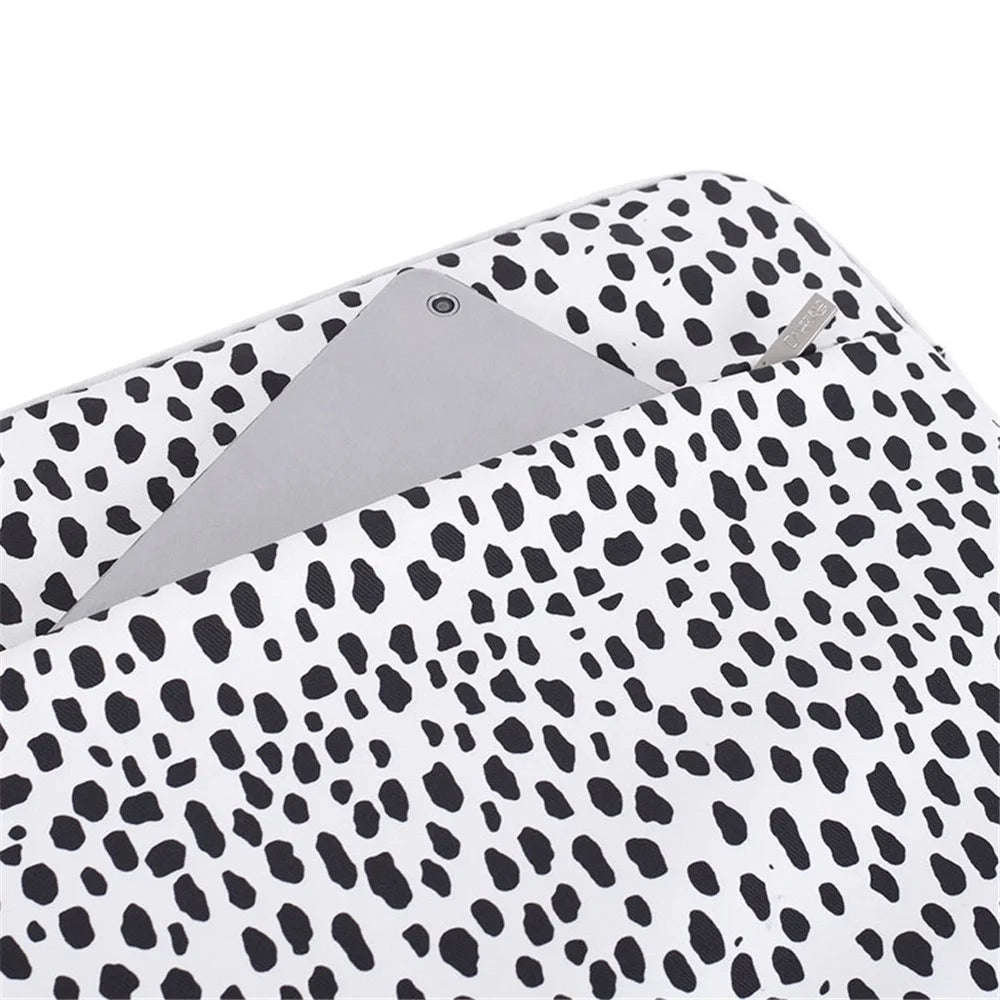 CANVASARTISAN H36-11 Cow Grain Patterned Polyester + Soft Lining Laptop Protective Sleeve Bag with Outer Slot for 14-inch Notebook - 5