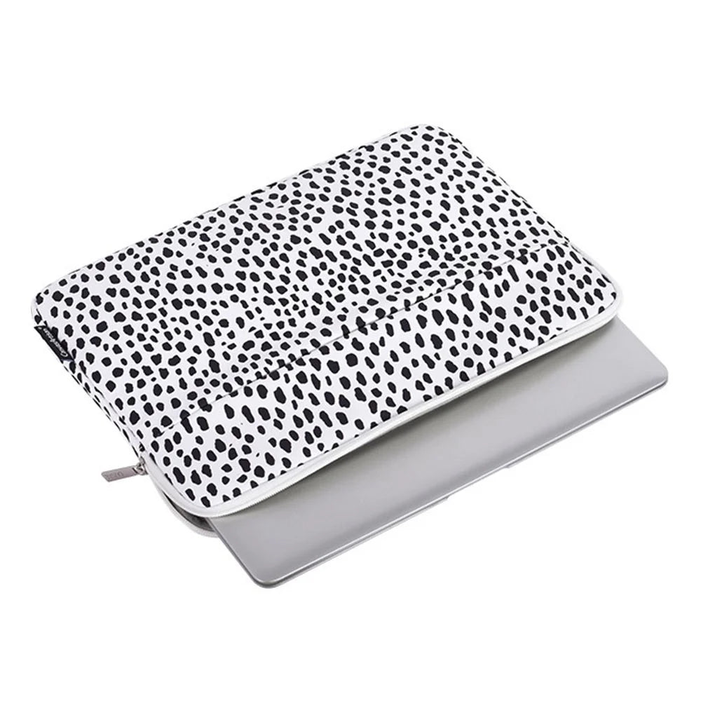CANVASARTISAN H36-11 Cow Grain Patterned Polyester + Soft Lining Laptop Protective Sleeve Bag with Outer Slot for 14-inch Notebook - 6