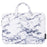 CANVASARTISAN H32-B01 14-inch Notebook Handbag Marble Pattern Shockproof Laptop Bag Case - White - 1