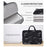 CANVASARTISAN H32-B01 12-inch Laptop Carrying Bag Marble Pattern Notebook Computer Handbag - White - 4