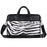 CANVASARTISAN G33-C24 13 inch Laptop Shoulder Bag for MacBook PU Leather Zebra Pattern Zipper Pocket Notebook Computer Pouch Sleeve - 2