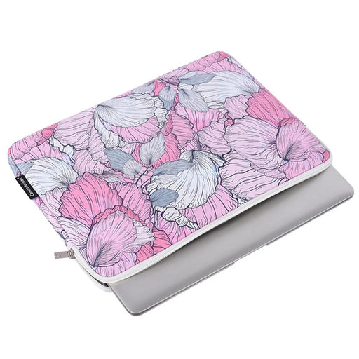 CANVASARTISAN G56-T0111 11-inch Laptop Tablet PU Leather Sleeve Notebook Zipper Bag with Small Bag - 2