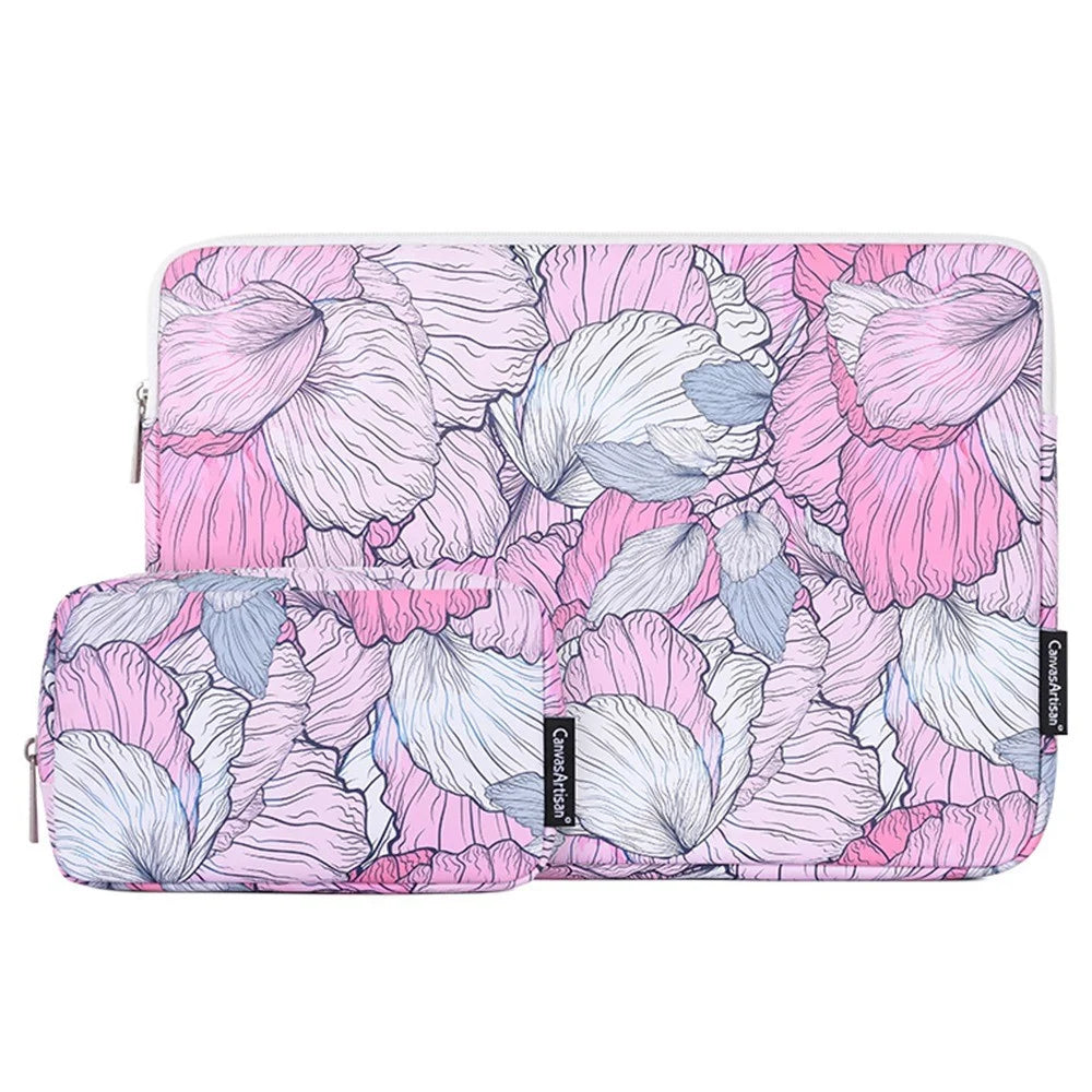 CANVASARTISAN G56-T0111 12-inch Laptop Protective Case Shockproof Notebook Sleeve with Small Storage Bag - 1