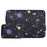 CANVASARTISAN H16-T0121 11-inch Laptop Tablet PU Leather Sleeve Starry Sky Pattern Notebook Zipper Bag with Small Bag - 1