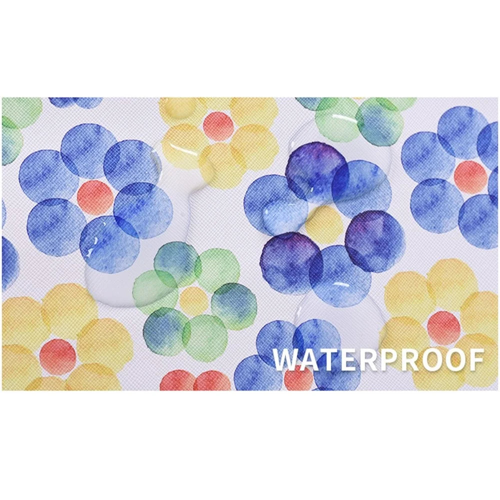 CANVASARTISAN G51-T0121 2 in 1 Laptop Bag Set 12 Inch Big Flower Watercolor Painting Protective Case with Power Cable Storage Small Bag - 7