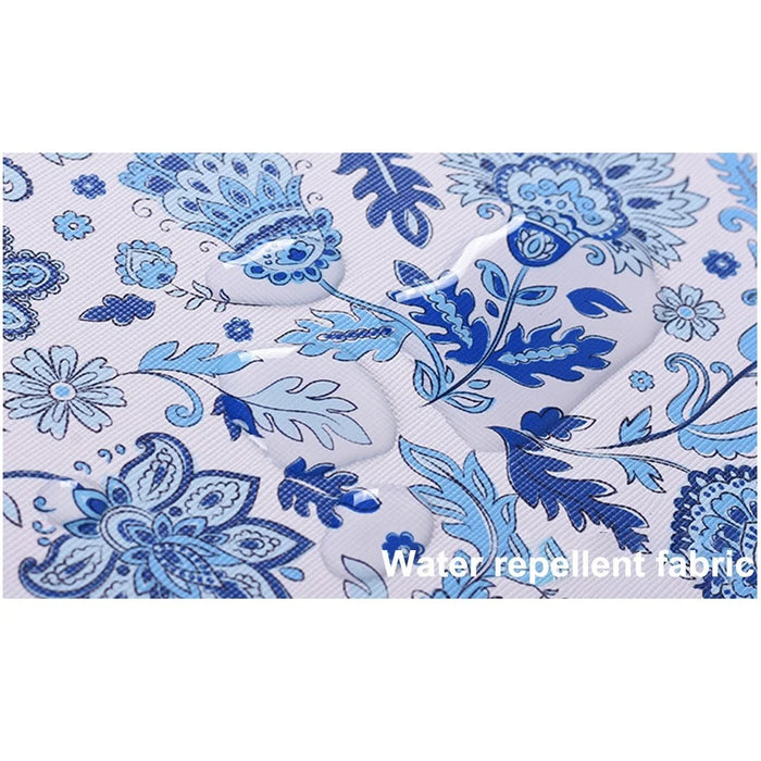 CANVASARTISAN G54-01 Flower Pattern Printed Anti-drop Sleeve Bag for 11-inch Laptops Portable PU Leather Carry Case Shockproof Storage Bag - 7