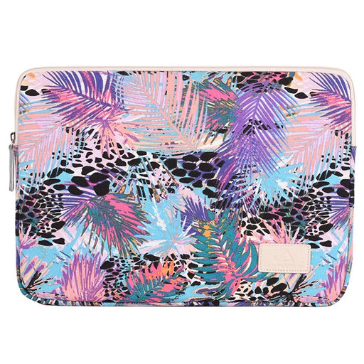 CANVASARTISAN T50 Leaves Pattern Printed Shockproof Sleeve Bag for 11-inch Laptops Portable Carry Case Slim Canvas Bag - 1