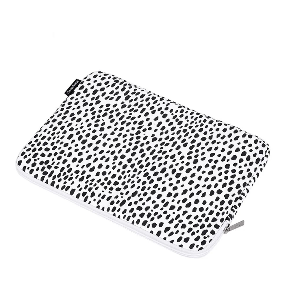 CANVASARTISAN H36-T0121 for 12-inch Notebook Cow Grain Patterned Shock-Absorbed Laptop Protective Sleeve Bag with Small Bag for Extra Storage - 7