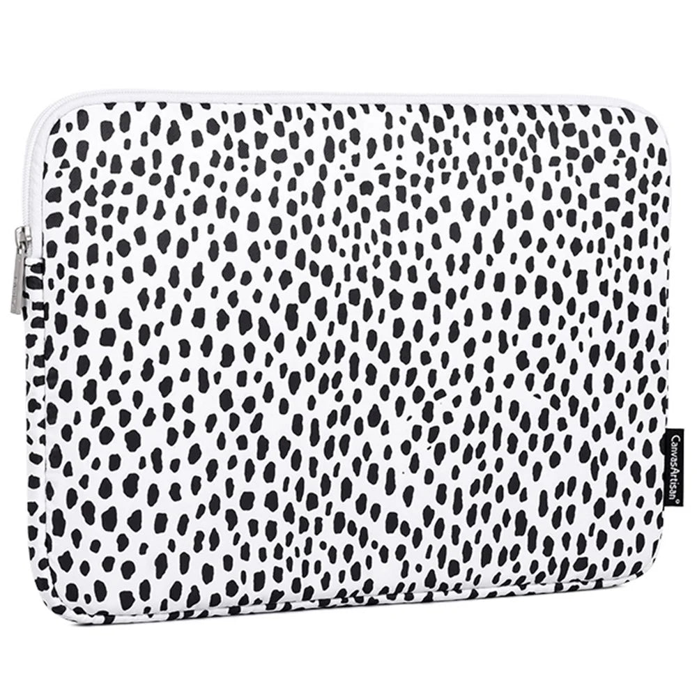 CANVASARTISAN H36-T0121 for 13-inch Notebook Polyester Surface Cow Grain Patterned Laptop Protective Sleeve Bag with Small Bag Storage Bag Set Laptop Accessory - 2