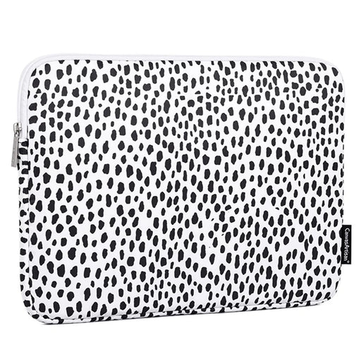 CANVASARTISAN H36-T0121 for 14-inch Notebook Cow Grain Patterned Laptop Zippered Protective Bag Polyester Case with Small Bag Set - 2
