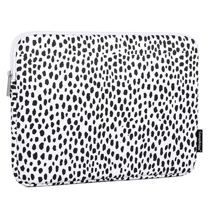 CANVASARTISAN H36-T0121 for 14-inch Notebook Cow Grain Patterned Laptop Zippered Protective Bag Polyester Case with Small Bag Set - 2