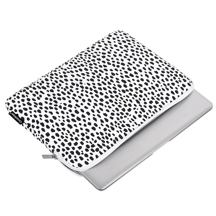 CANVASARTISAN H36-T0121 for 14-inch Notebook Cow Grain Patterned Laptop Zippered Protective Bag Polyester Case with Small Bag Set - 4