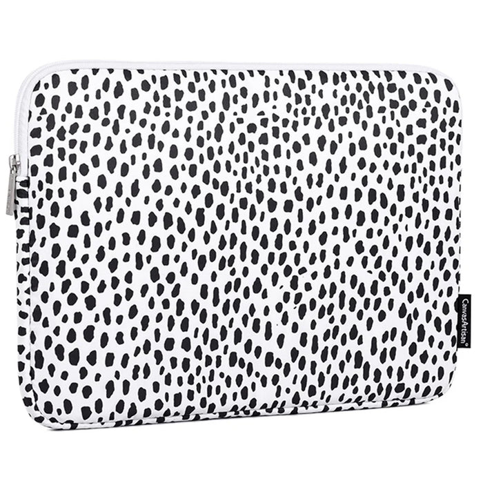 CANVASARTISAN H36-T0121 for 15-inch Notebook Cow Grain Patterned Laptop Zippered Protective Bag Polyester Case with Small Bag Set - 2