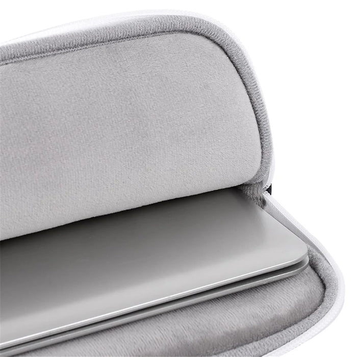 CANVASARTISAN H36-T0121 for 15-inch Notebook Cow Grain Patterned Laptop Zippered Protective Bag Polyester Case with Small Bag Set - 6