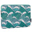CANVASARTISAN H3-04 Notebook Sleeve for 13-inch Laptop Green Wave Pattern Shockproof Liner Bag Zipper Case - 2