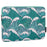 CANVASARTISAN H3-04 14-inch Laptop Sleeve, Green Wave Pattern Lightweight Notebook Computer Bag - 2