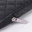 CANVASARTISAN L19-04 12-inch Rhombus Texture Notebook Zipper Bag Waterproof PU Laptop Sleeve - Black - 6