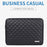 CANVASARTISAN L19-04 Rhombus Texture 15-inch Notebook Laptop Sleeve Cover PU Protective Case - Black - 2