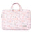 CANVASARTISAN G4-B01 for 11-inch Notebook Flowers/Leaves Patterned PU Leather Laptop Protective Bag Slim Briefcase Handle Bag - 1