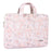 CANVASARTISAN G4-B01 for 11-inch Notebook Flowers/Leaves Patterned PU Leather Laptop Protective Bag Slim Briefcase Handle Bag - 2