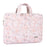 CANVASARTISAN G4-B01 for 12-inch Notebook Flowers/Leaves Patterned Handheld PU Leather Laptop Briefcase Protective Sleeve Bag Handle Bag - 2