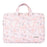CANVASARTISAN G4-B01 for 13-inch Notebook Flowers/Leaves Patterned PU Leather Laptop Protective Carrying Case Handle Briefcase Bag - 1