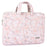 CANVASARTISAN G4-B01 for 13-inch Notebook Flowers/Leaves Patterned PU Leather Laptop Protective Carrying Case Handle Briefcase Bag - 2