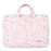 CANVASARTISAN G4-B01 for 15-inch Notebook Flowers/Leaves Patterned Shock-Absorbed PU Leather Laptop Protective Handheld Handle Briefcase Carrying Case - 1