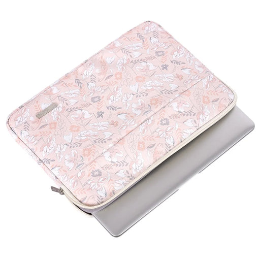 CANVASARTISAN G4-11 Flower Printed PU Leather Carry Case for 11-inch Laptops Portable Storage Bag Shockproof Sleeve Bag with Outer Pouch - 2