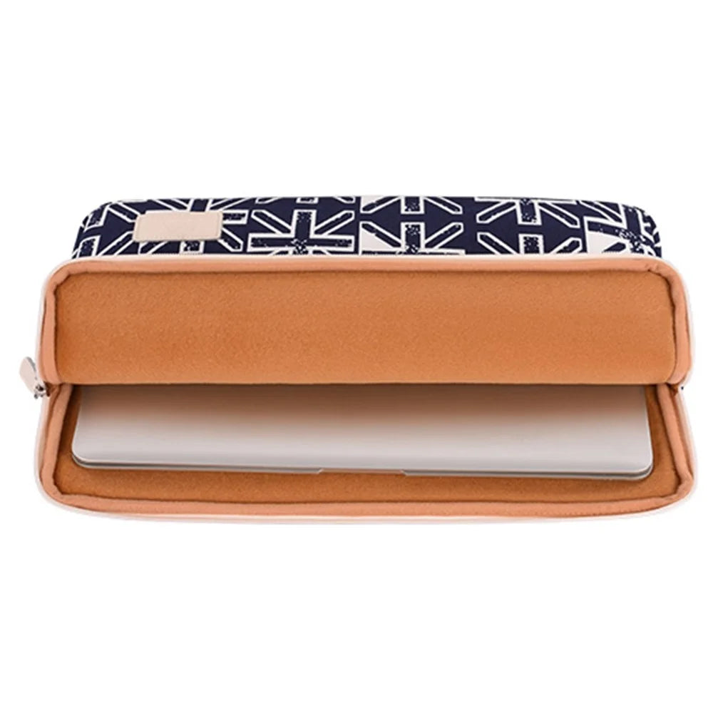 CANVASARTISAN T51 Portable Carry Case for 15-inch Laptops Shockproof Storage Bag Digital Printing Pattern Canvas Sleeve Bag - 5