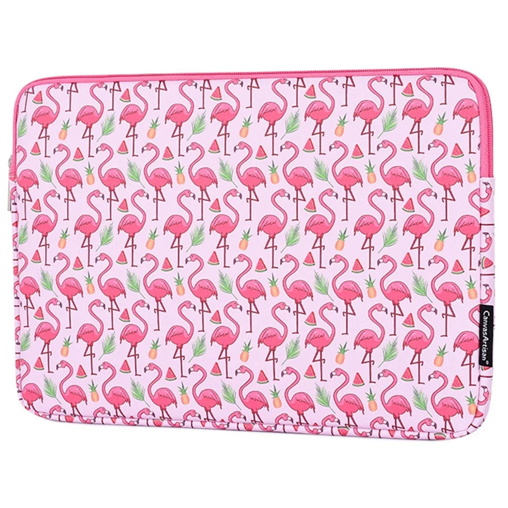 CANVASARTISAN G58-01 Pattern Printed PU Leather Sleeve Bag for 12-inch Laptops Portable Carry Case Shockproof Storage Bag - 3