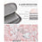 CANVASARTISAN G4-19 Flower Printed Portable Carry Case for 11-inch Laptops PU Leather Storage Bag Shockproof Sleeve Bag with Outer Vertical Pouch - 6