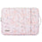 CANVASARTISAN G4-89 Shockproof Sleeve Bag for 14-inch Laptops PU Leather Flower Printed Storage Bag Portable Carry Case with Handle Strap/Outer Zippered Pouch - 2