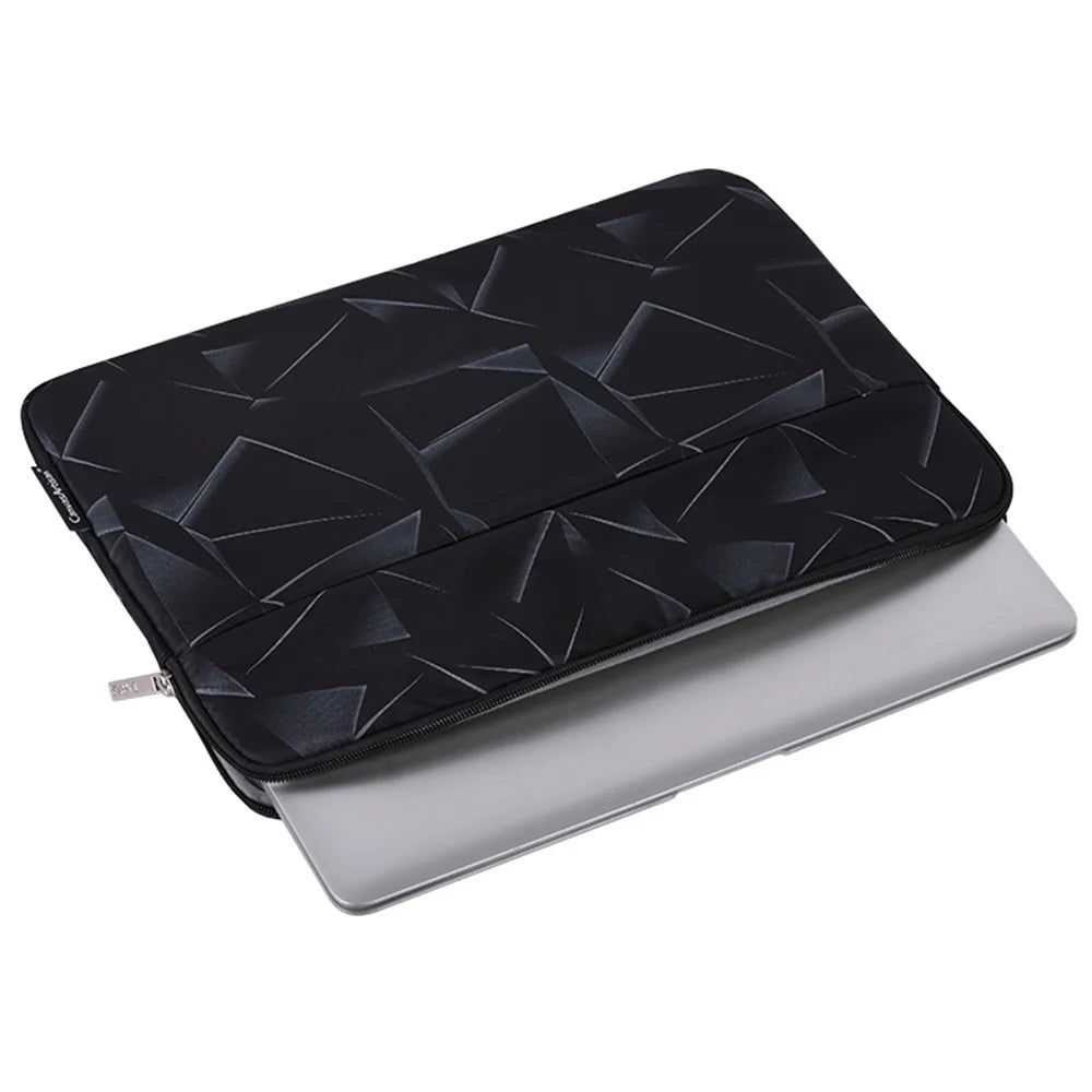 CANVASARTISAN H6-11 Triangle Geometric Printed Carry Case for 11-inch Laptops Portable Sleeve Bag with Outer Pouch Shockproof Storage Bag - 4