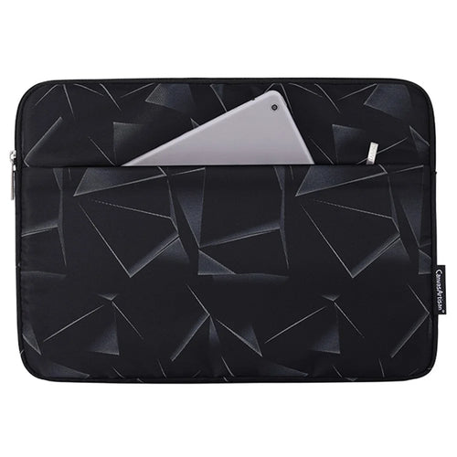 CANVASARTISAN H6-11 Triangle Geometric Printed Shockproof Sleeve Bag for 14-inch Laptops Portable Carry Case with Outer Pouch Storage Bag - 1